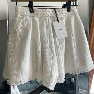 Aje ivory white shorts xs nwt